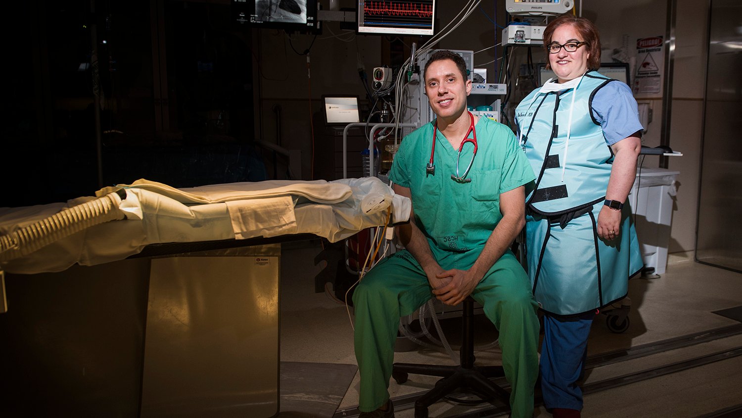  Nina Deutsch, MD, Director of Cardiac Anesthesiology, and Jonathan Swink, Certified Anesthesiologist Assistant