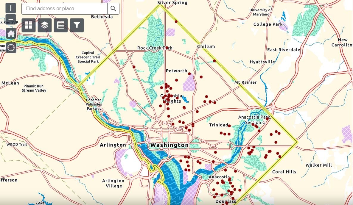 healthy housing map impact dc