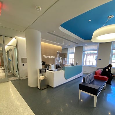 Waiting area at the Research & Innovation Campus.