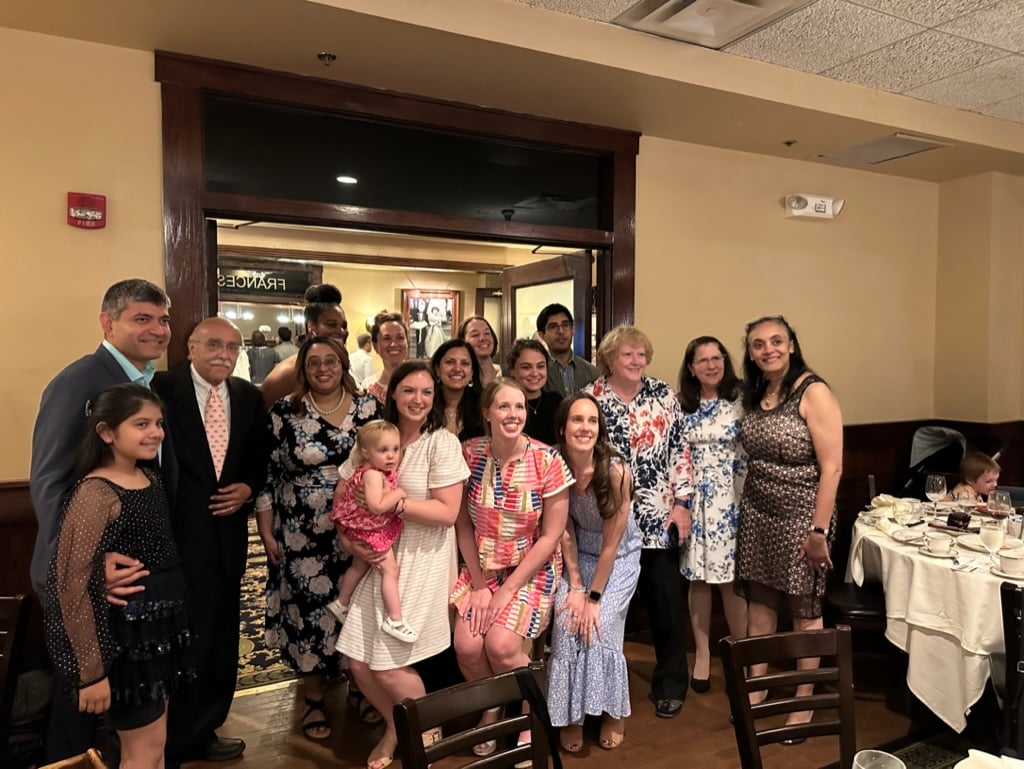 Neonatal-Perinatal fellows and staff pose for a group photo.