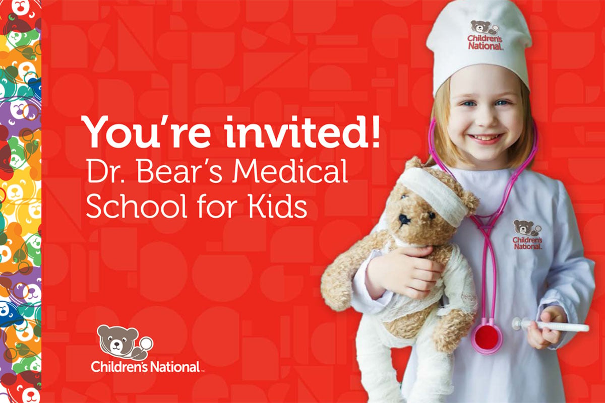 Dr. Bear's Medical School for Kids Invite