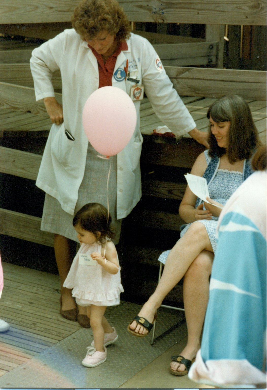 Emilee with balloon