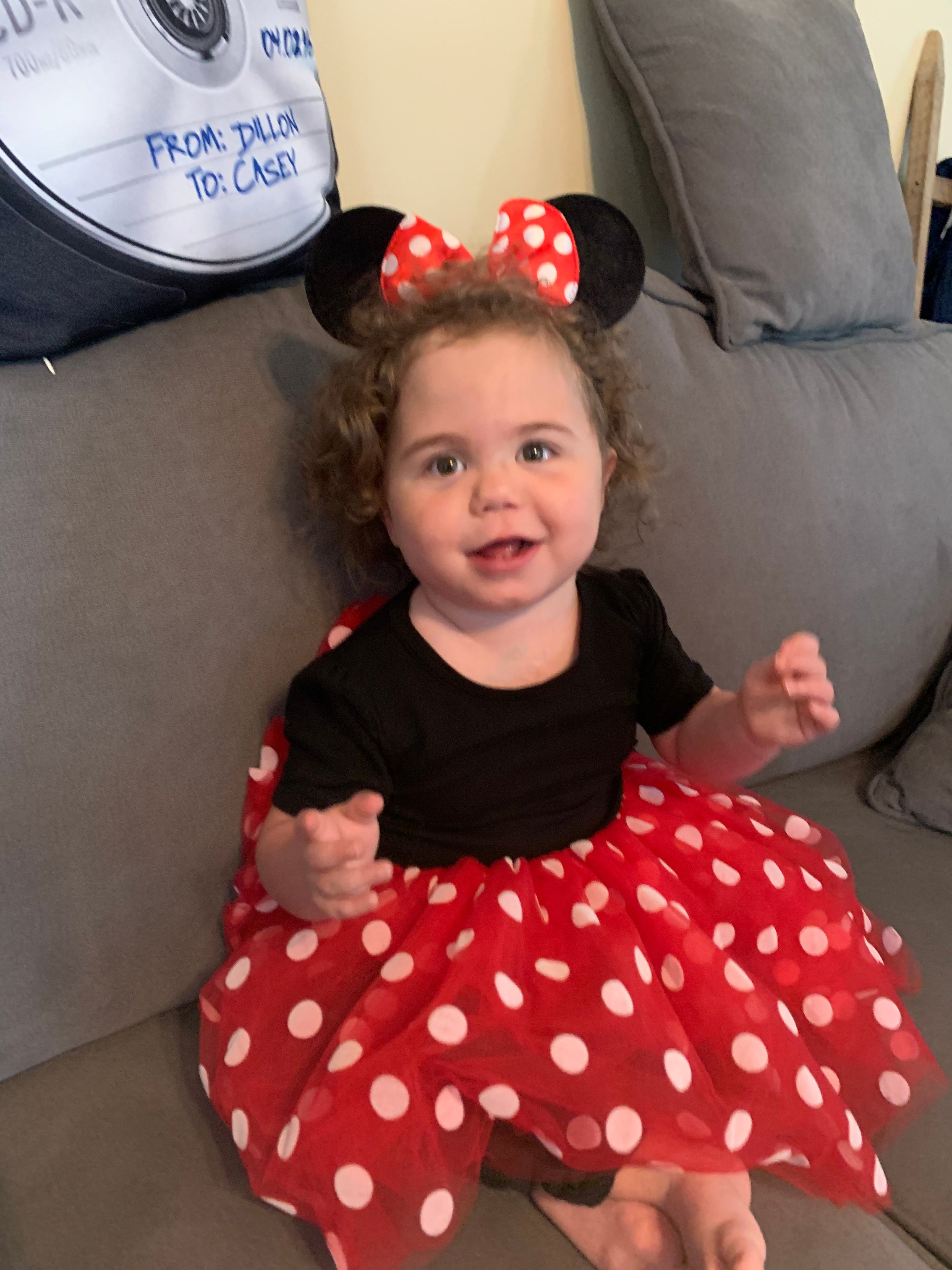 Cayden in her Mickey Mouse ears