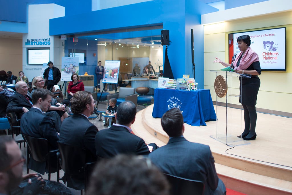  Mayor Bowser speaks on the importance of early childhood literacy