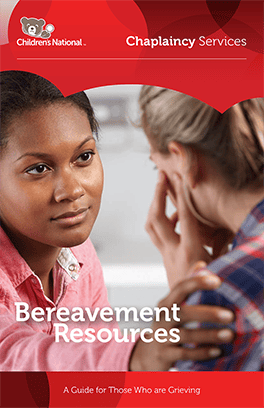 Cover image of the bereavement resources brochure