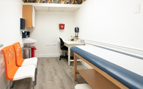 Exam room at CNPA Chevy Chase