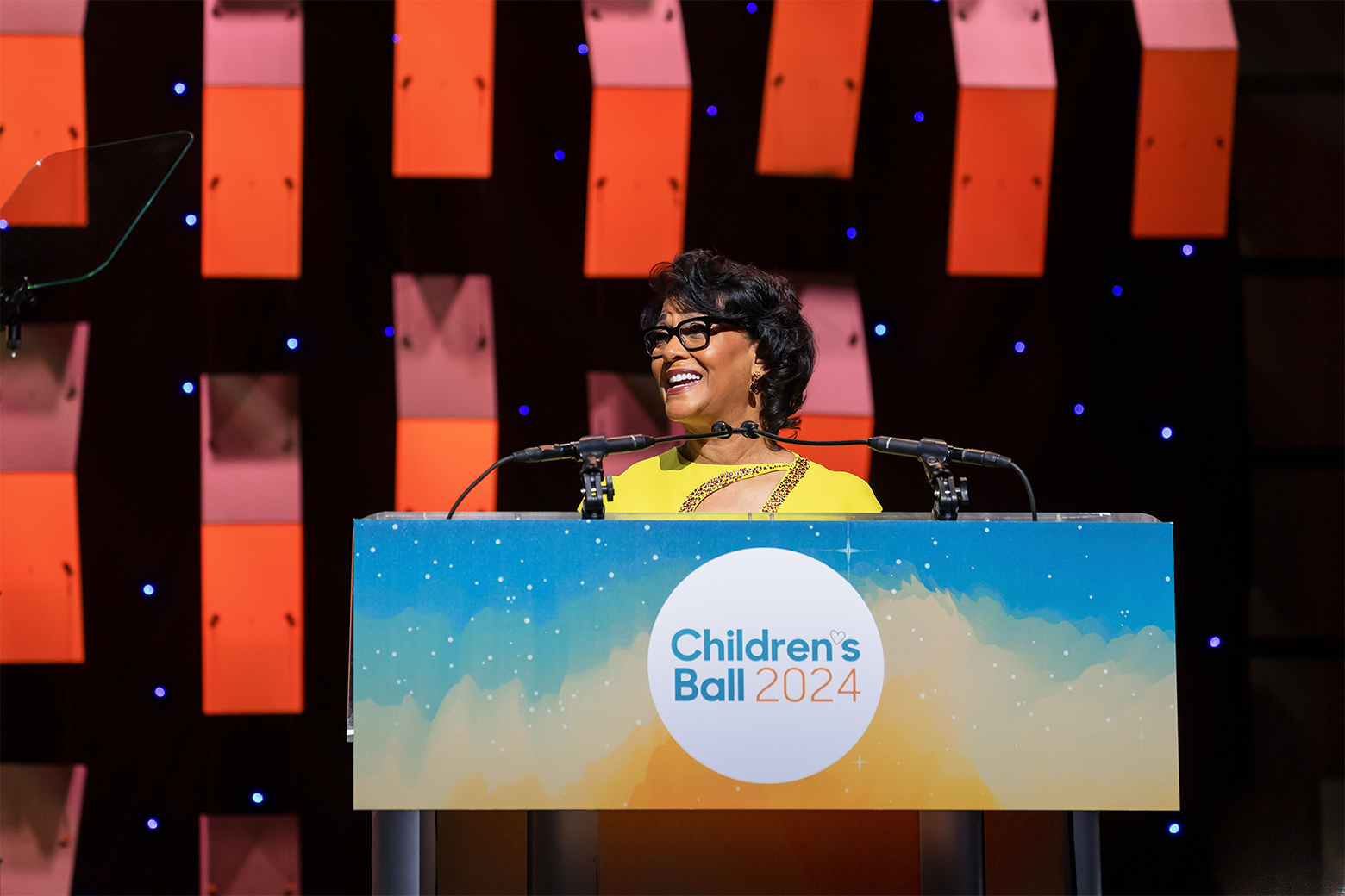 Michelle Riley-Brown  presenting at Children's Ball 2024