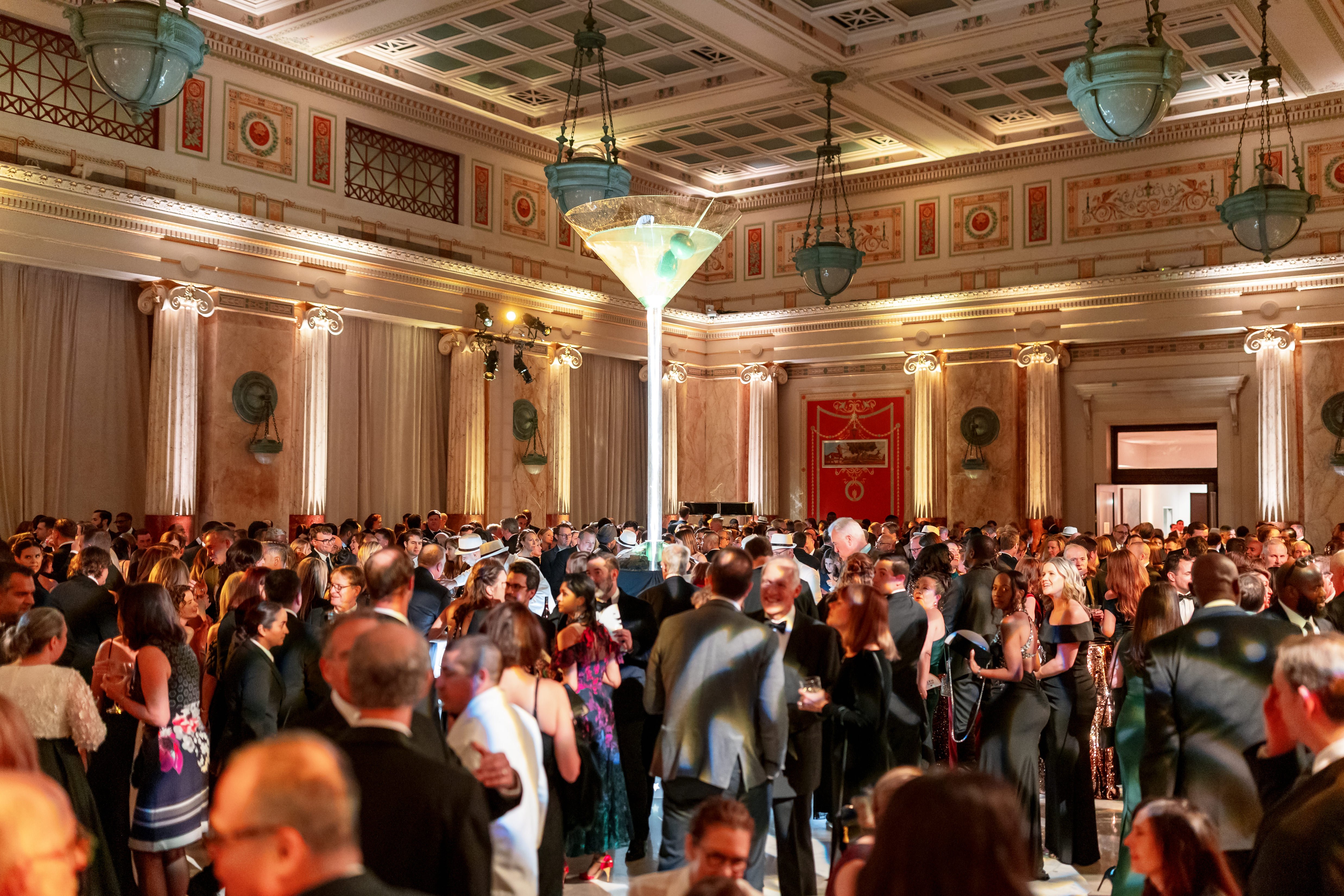 A bird's eye view of attendees of the White Hat Gala 2026 at Union Station in Washington, D.C.