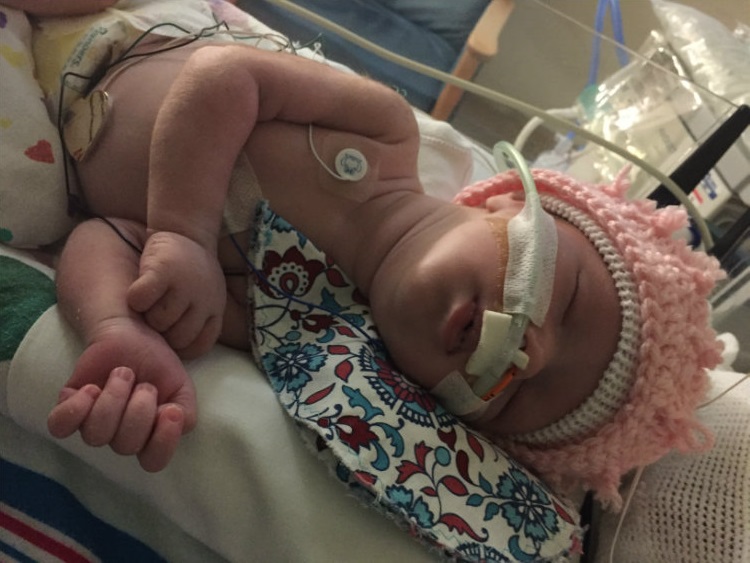 Baby Bella as a newborn in the ICU