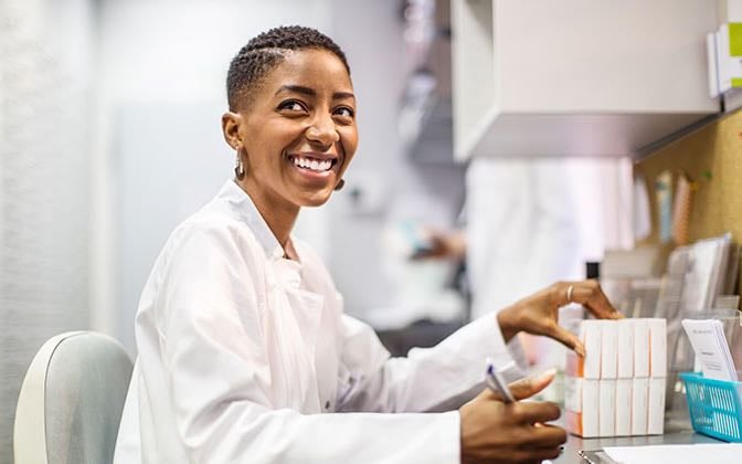 A Black, female endowed professor works at the Children's National Research Institute.