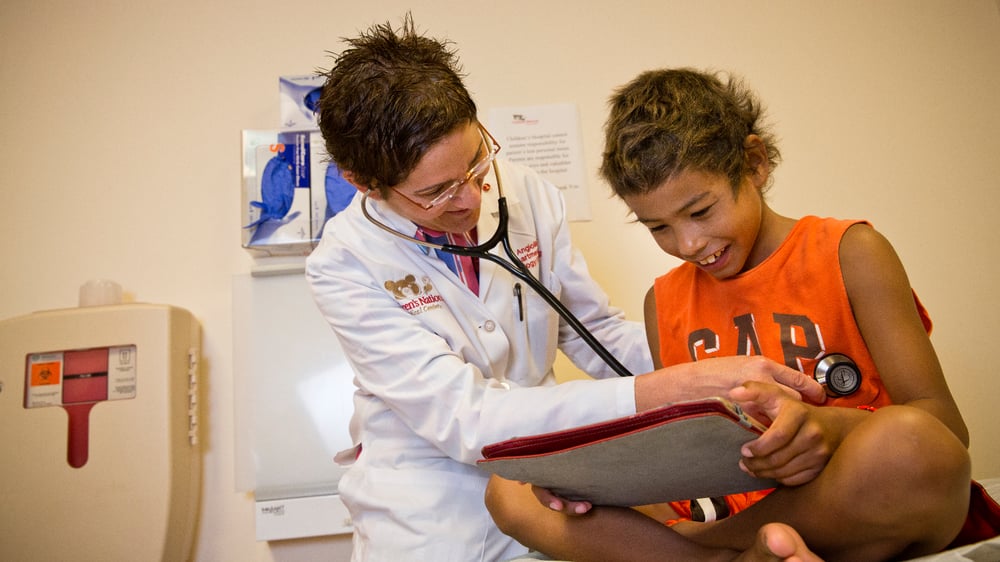 boy gets doctor examination