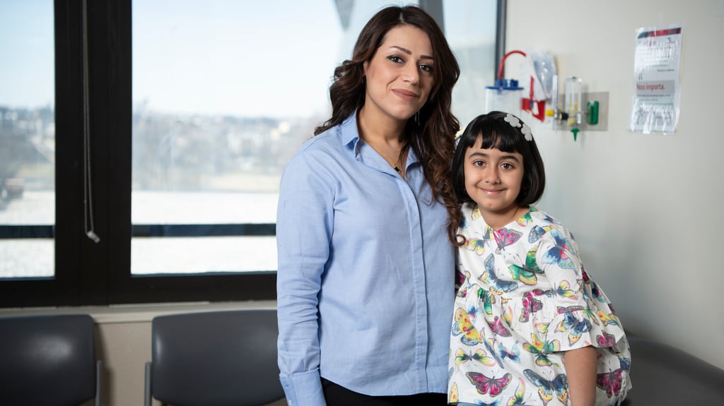 mother and daughter in doctor's office