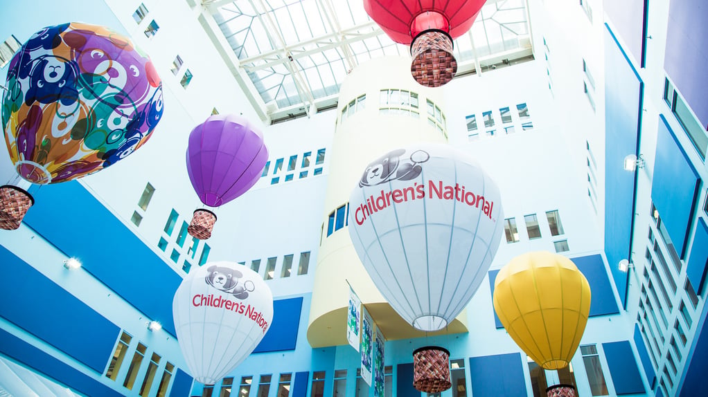 main hospital atrium balloons