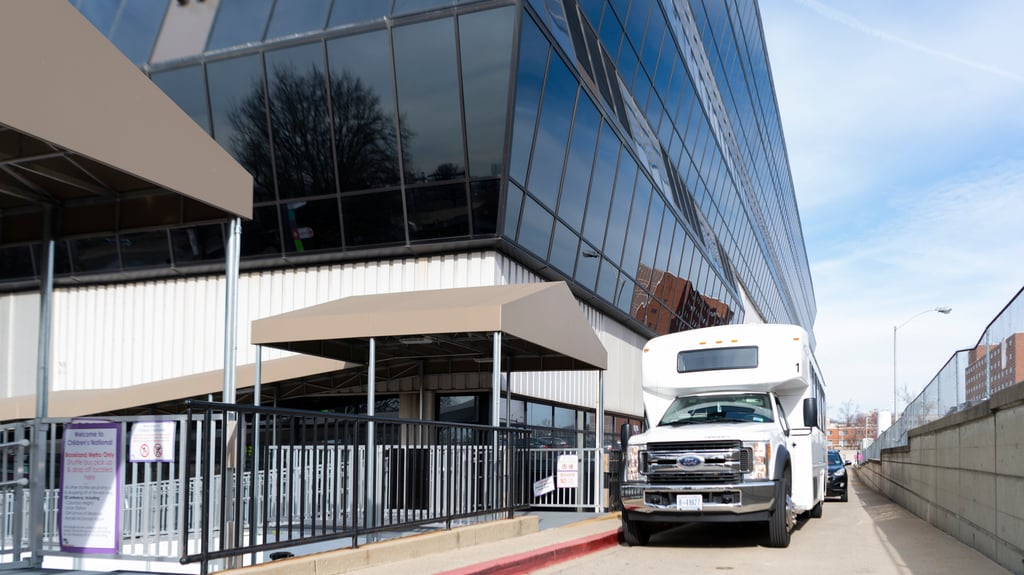 shuttle bus at Children's National Hospital