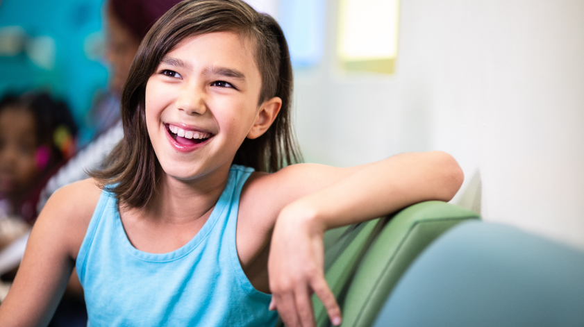 A young patient at Children's National Hospital.