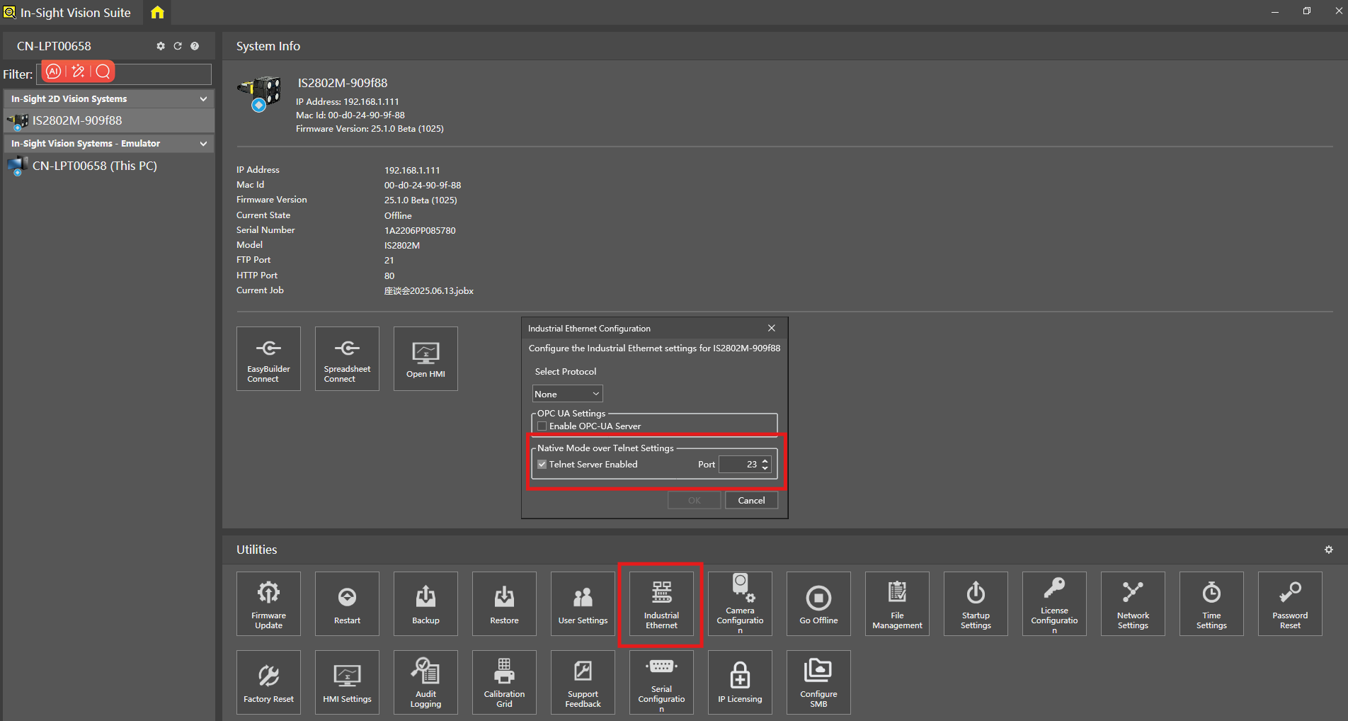 How to Switch IS2801 Jobs Through Native Command | Cognex