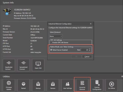 How to Use Native Command to Write Math Tool Cell Through TCP in In-Sight Vision Suite500_Image-1