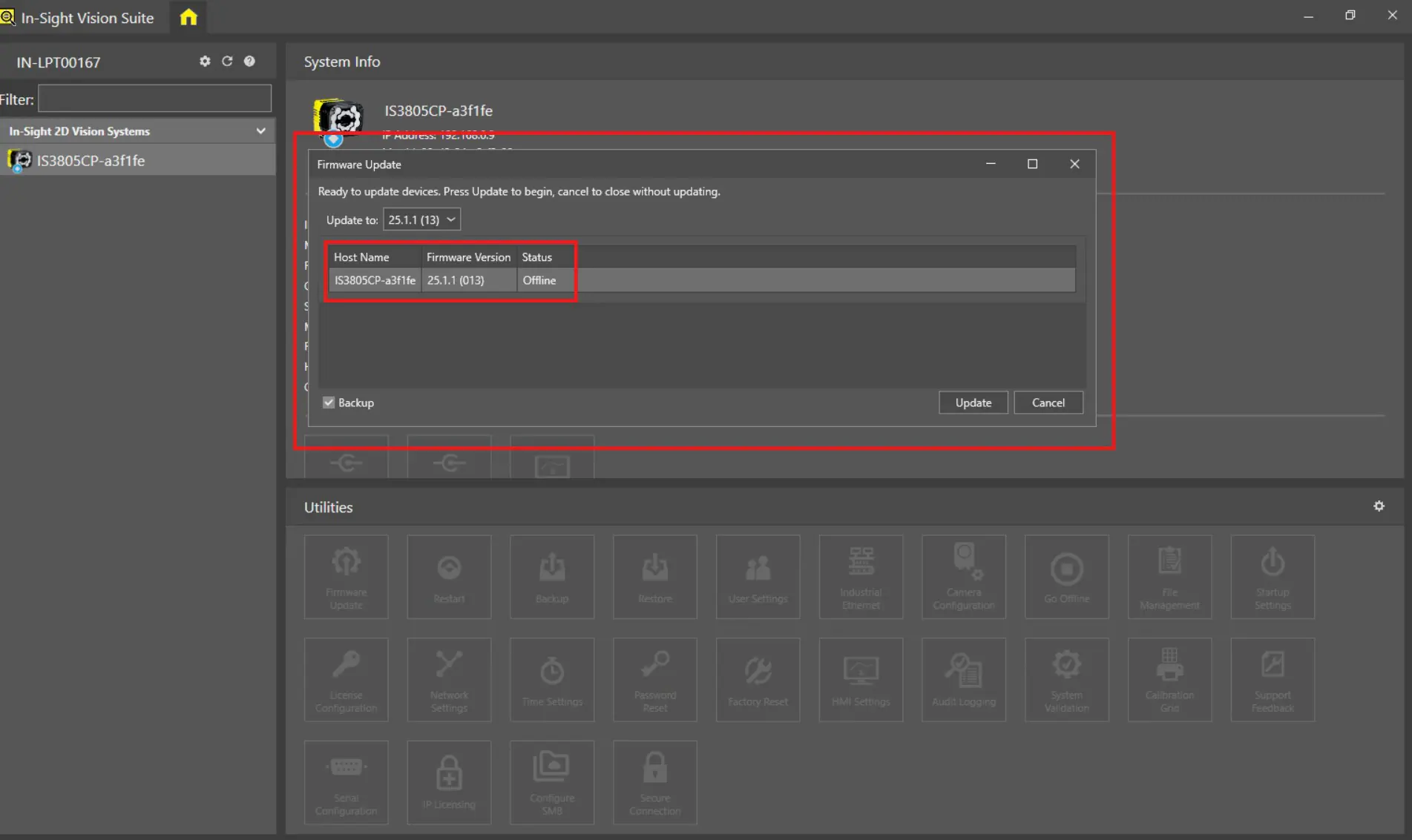 How To Upgrade The Firmware of all The In Sight Vision Suite_Image-3
