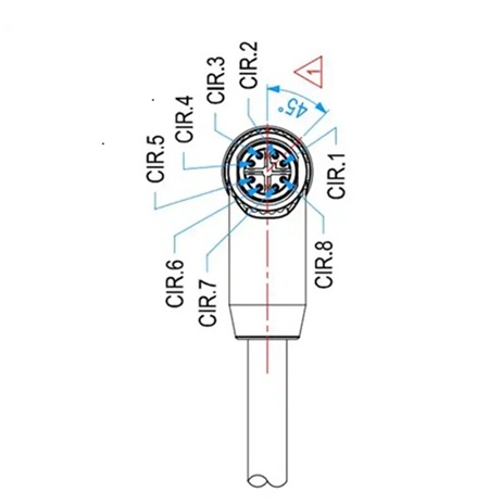 What Orientation do Right Angle Cables Exit on an In-Sight 2800_Image-3_III