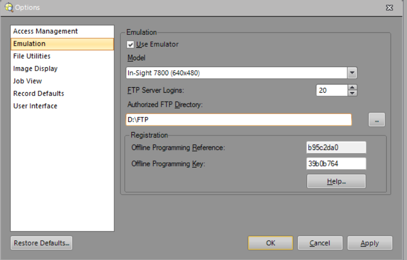 Save Images in PC from In-Sight Vision Suite Camera Using In-Sight Explorer as FTP Server_Image-1