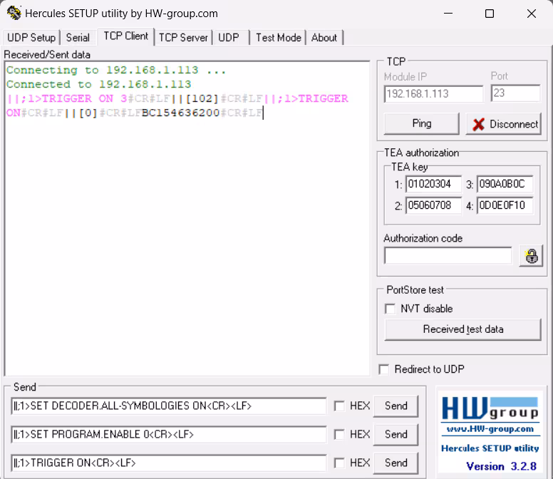 Using Hercules Software to Communicate with DataMan_image-1