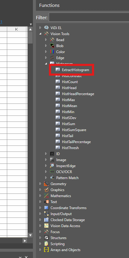 Using the ExtractHistogram Function to create a Brightness_image-2
