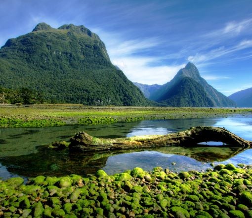 Mountain and lake