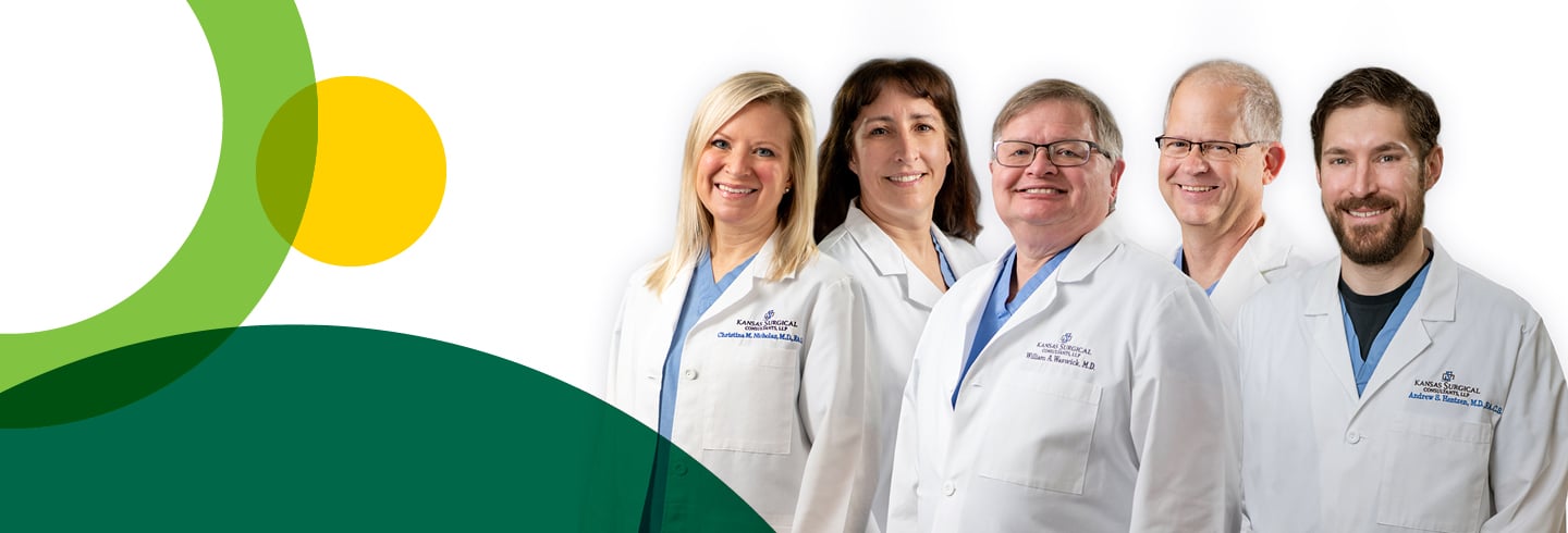 Various physicians from Kansas Surgical Consultants smiling