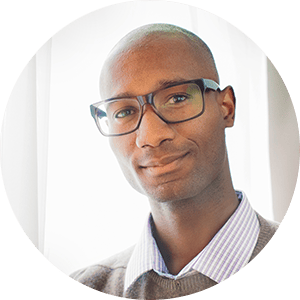 Man smiles at camera