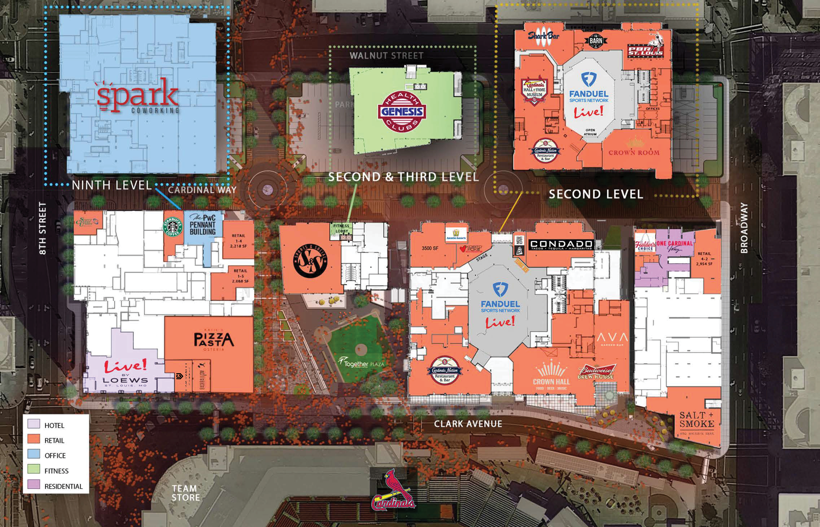 Ballpark Village Siteplan
