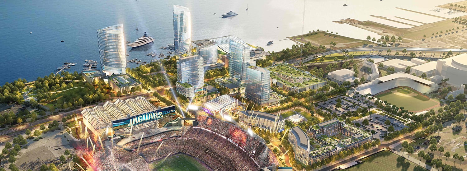 Jacksonville Shipyards Project from Above