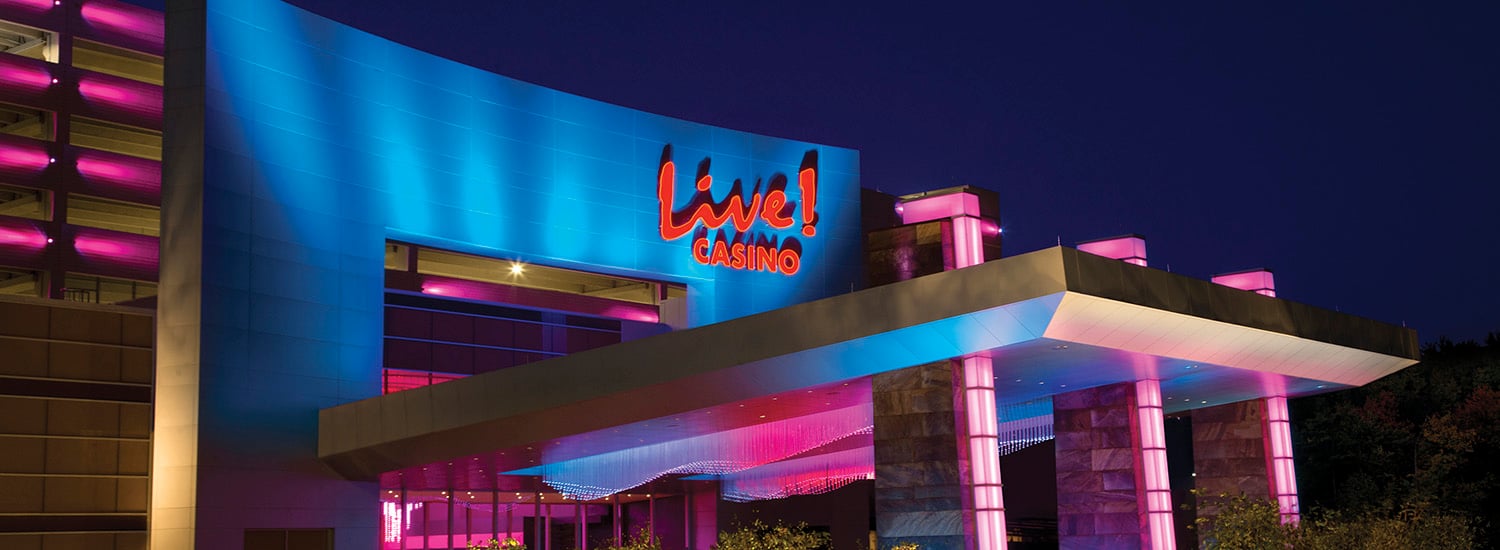 Maryland Live Casino - Main Entrance at Night