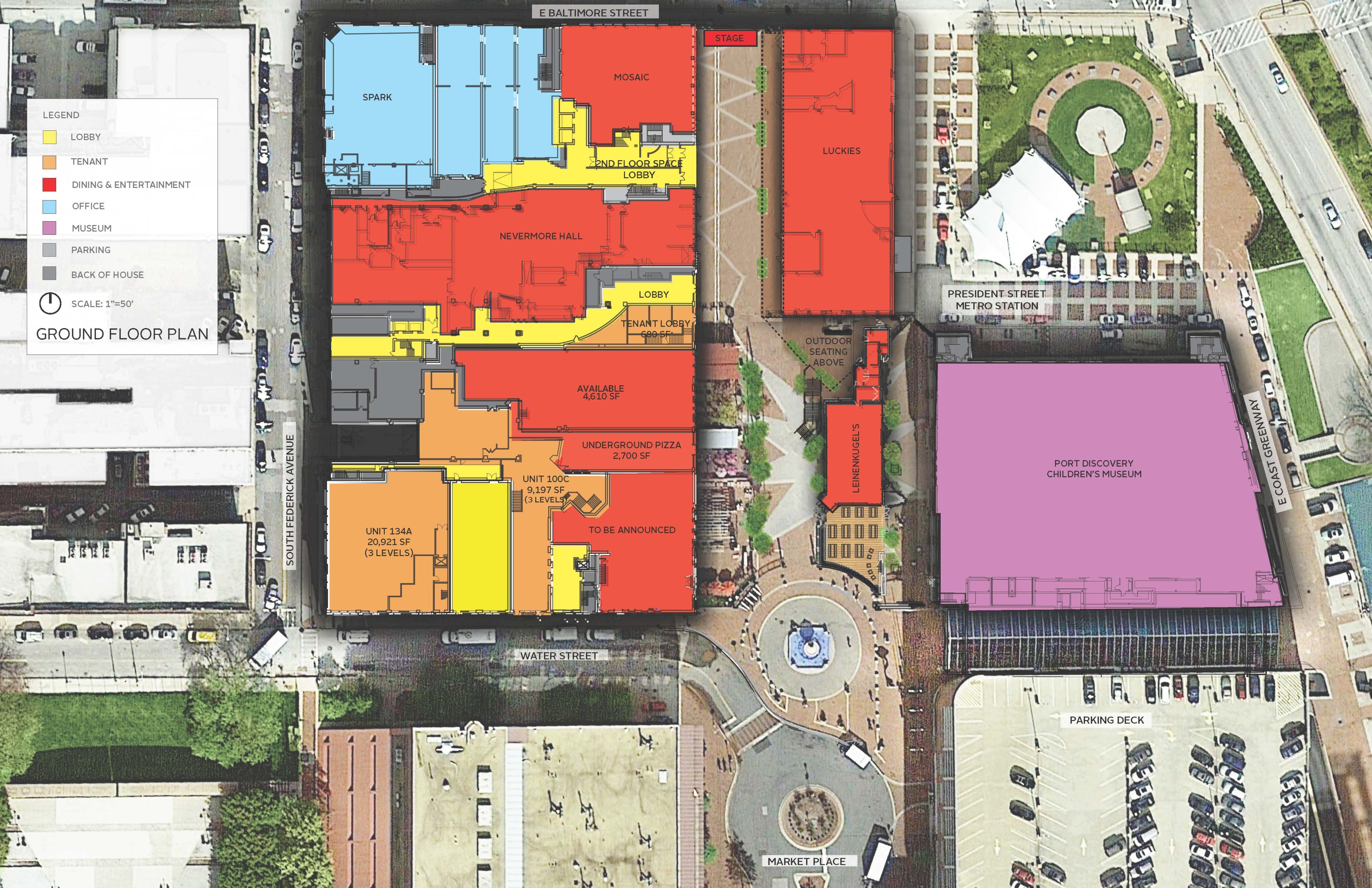 Power Plant Live Site Map First Floor