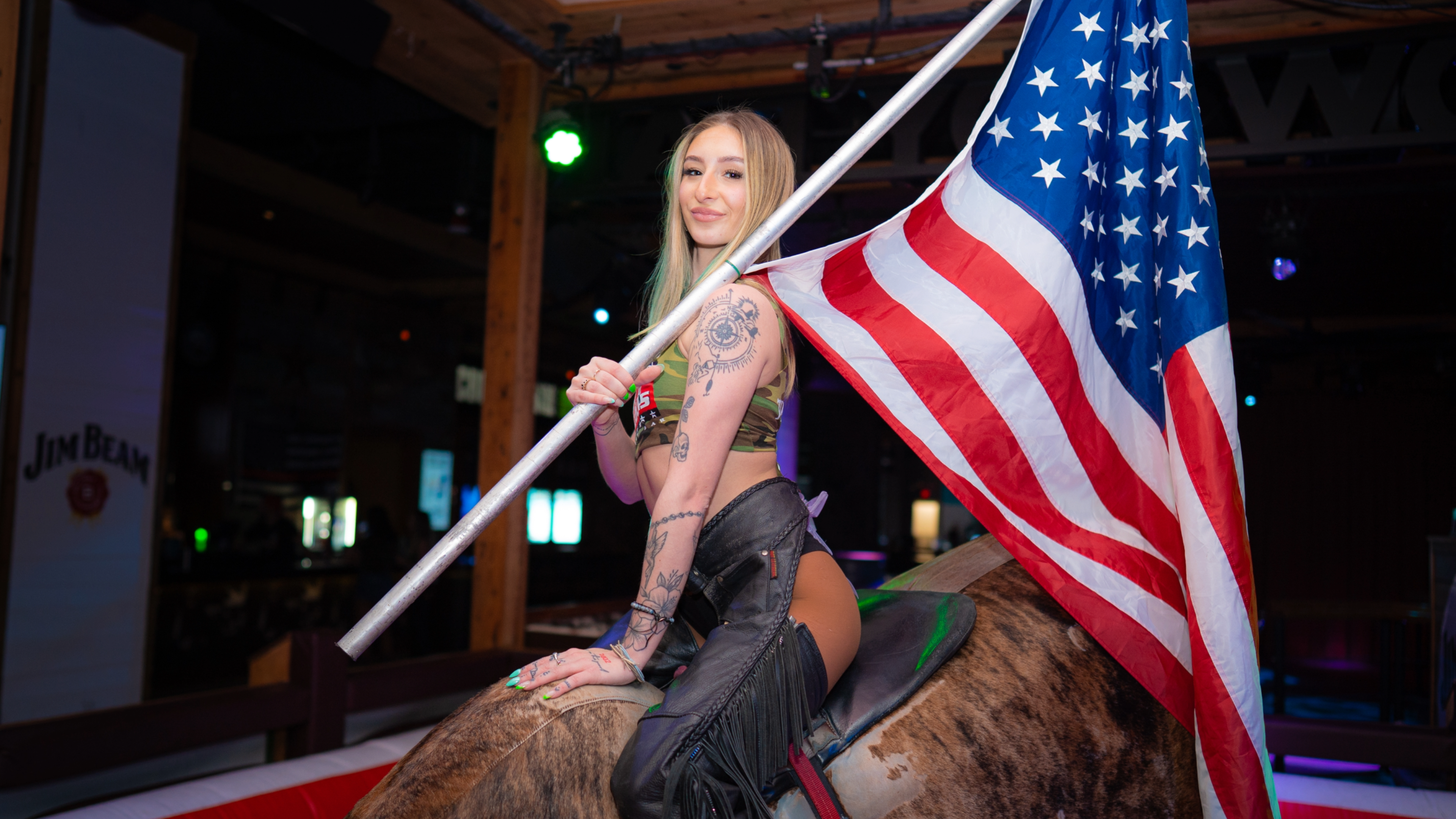 Red, White, and Boots at PBR