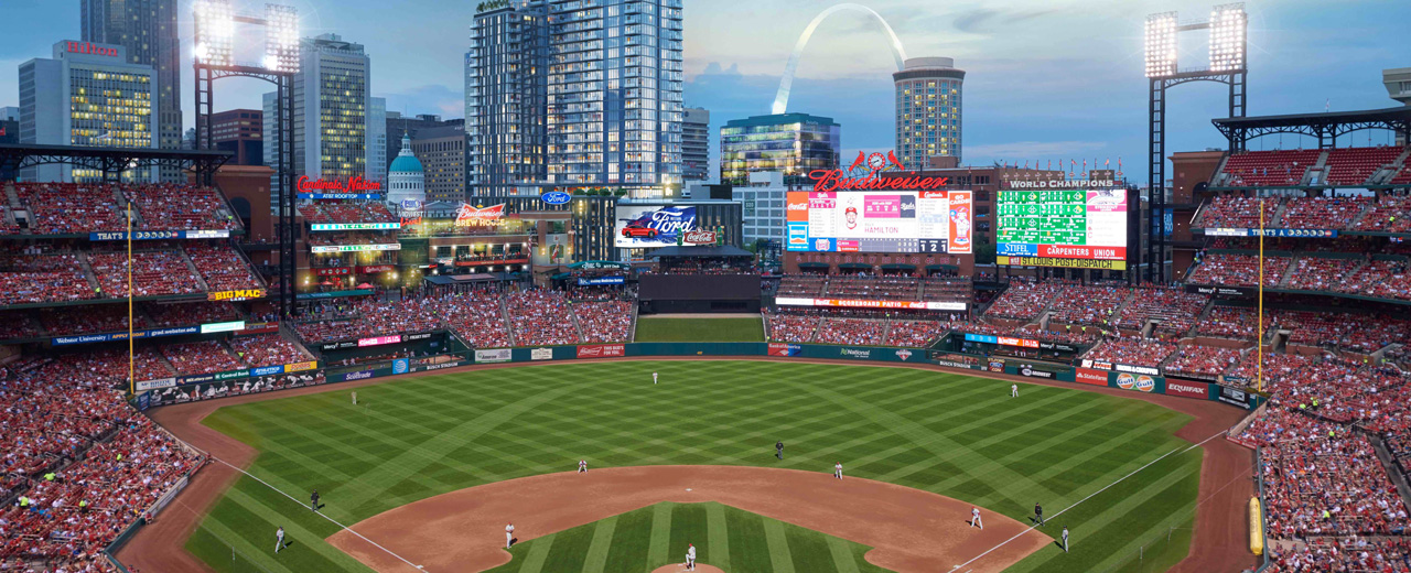 View of Cardinal Stadium from One Cardinal Way