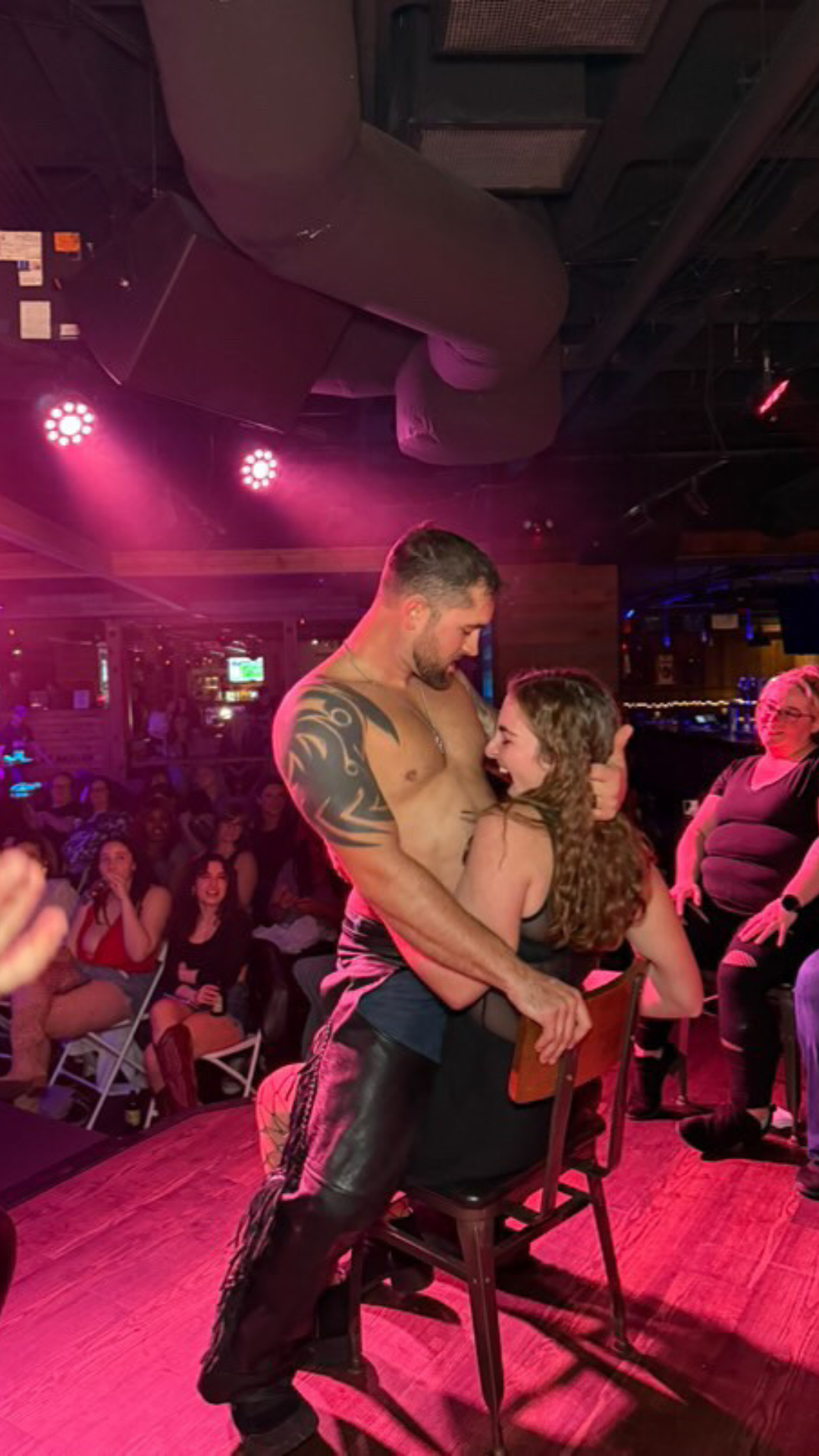 An image of a male entertainer performing at Magic Male Revue.