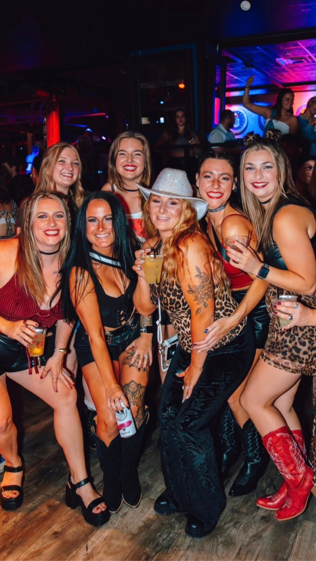 An image of a bachelorette party in PBR Louisville.