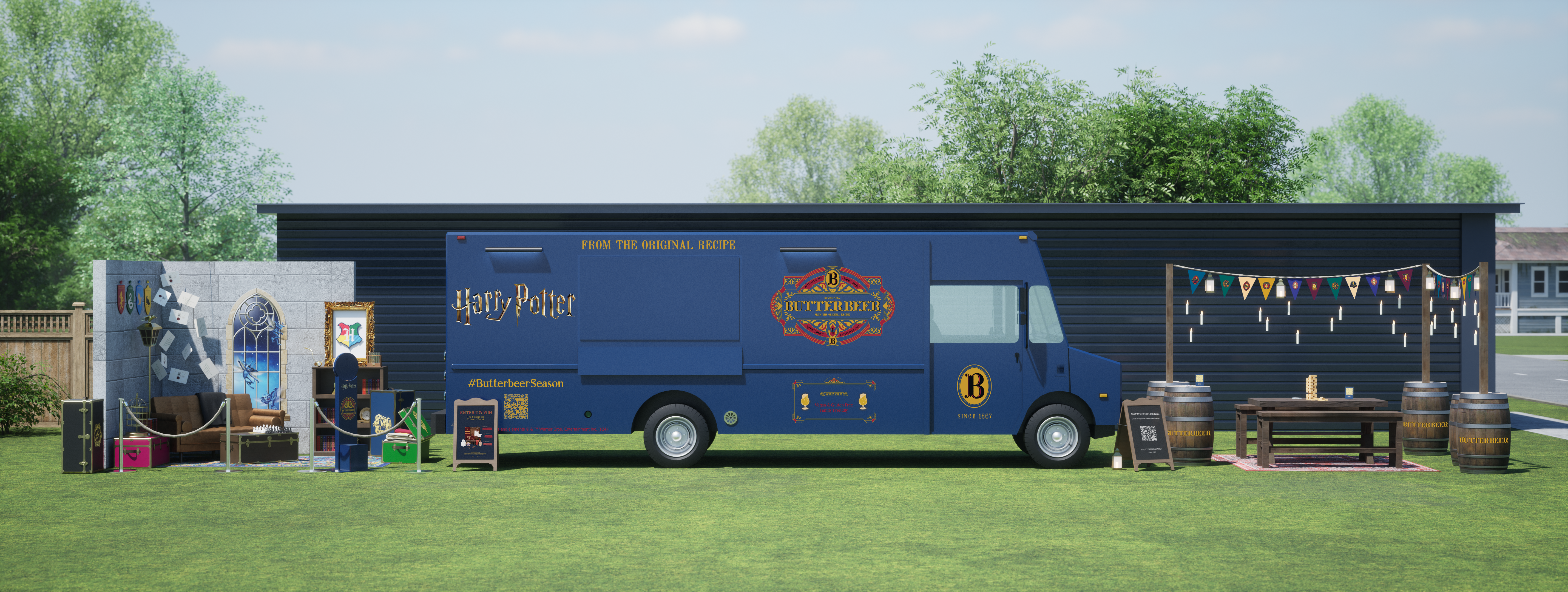 An image of the Harry Potter Butterbeer truck.