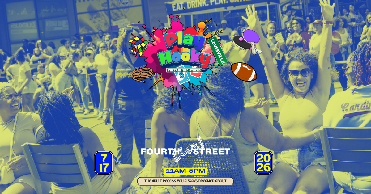 Graphic for Play Hooky event at 4th St. Live!