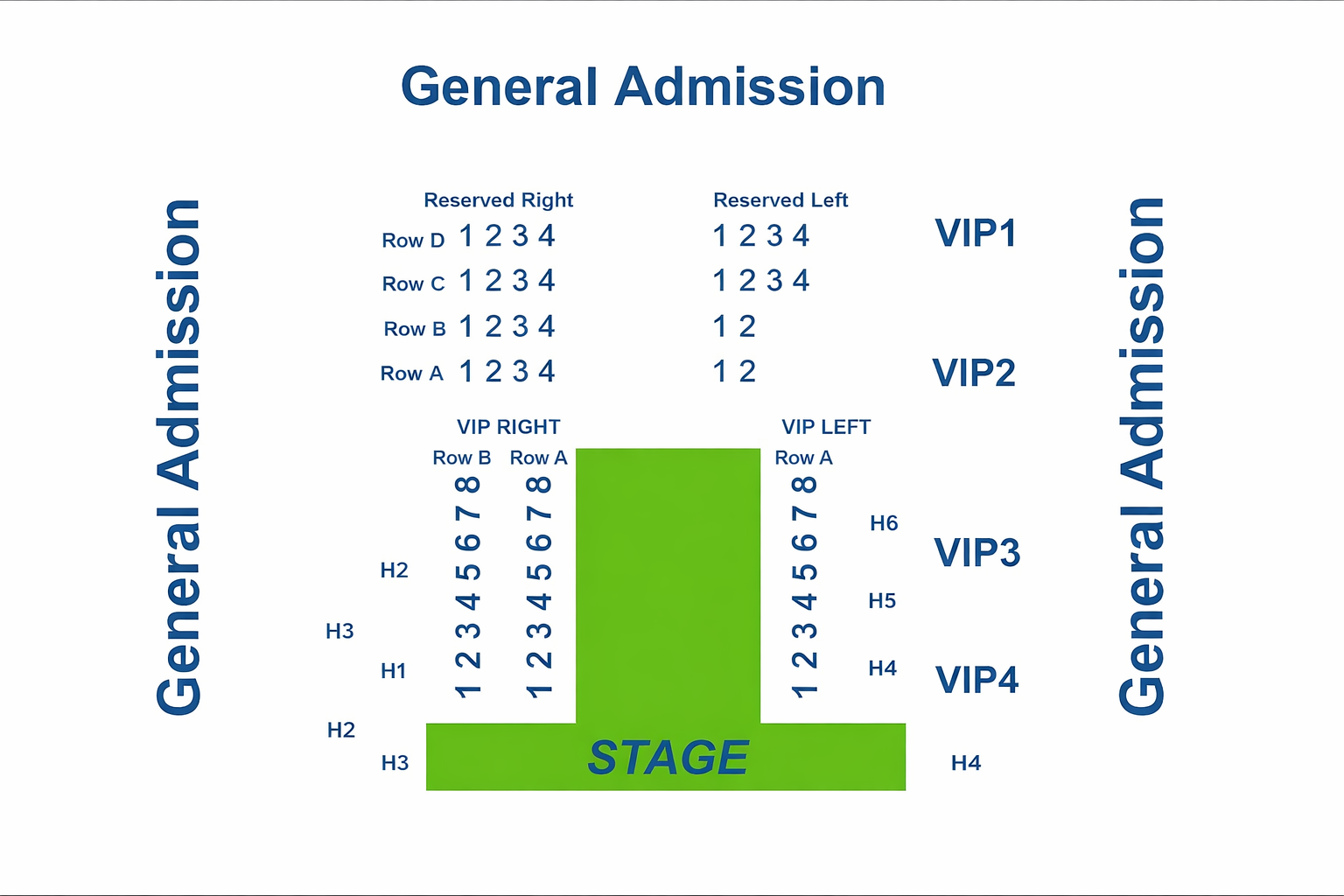 Magic Male Revue Seating Chart