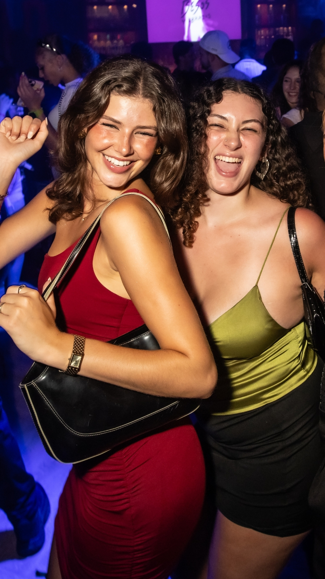 Friends on the dancefloor at Besos y Abrazos. 