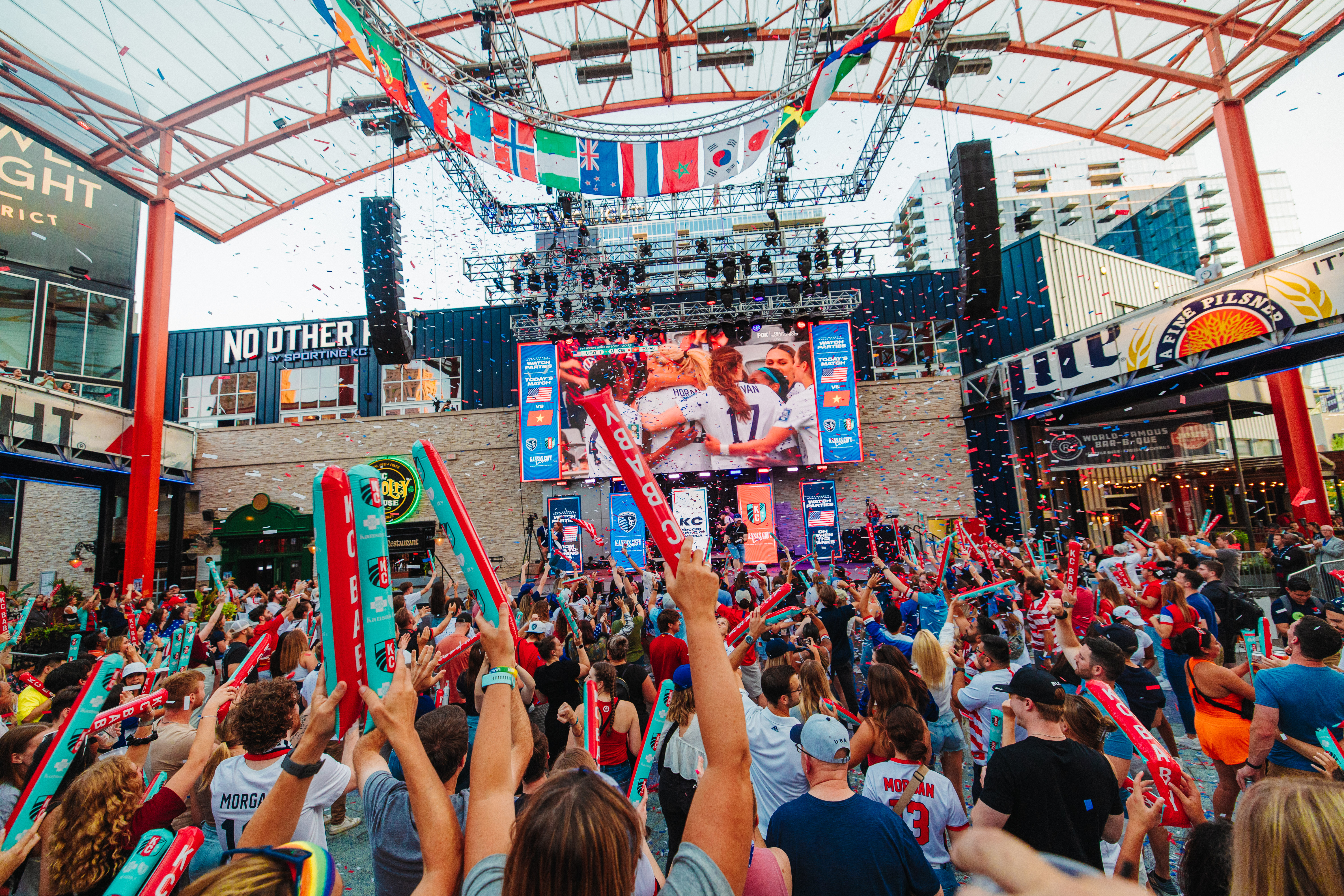 Biggest Screen for a World Cup Watch Party at KC Live in the Power and Light District