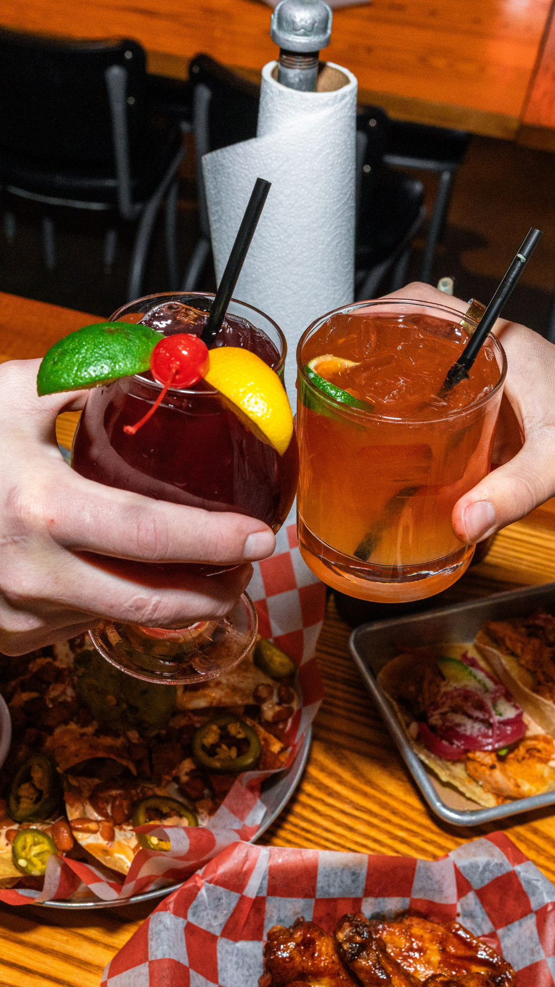 Cheering cocktails at County Road