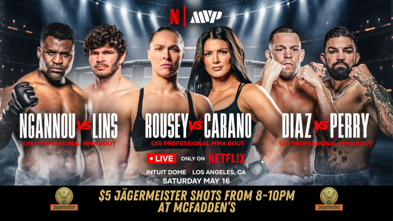 Rousey vs. Carano Fight Night at McFadden's