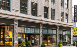 Preservation experts worked with the developer to retain substantial elements of the century-old office building.