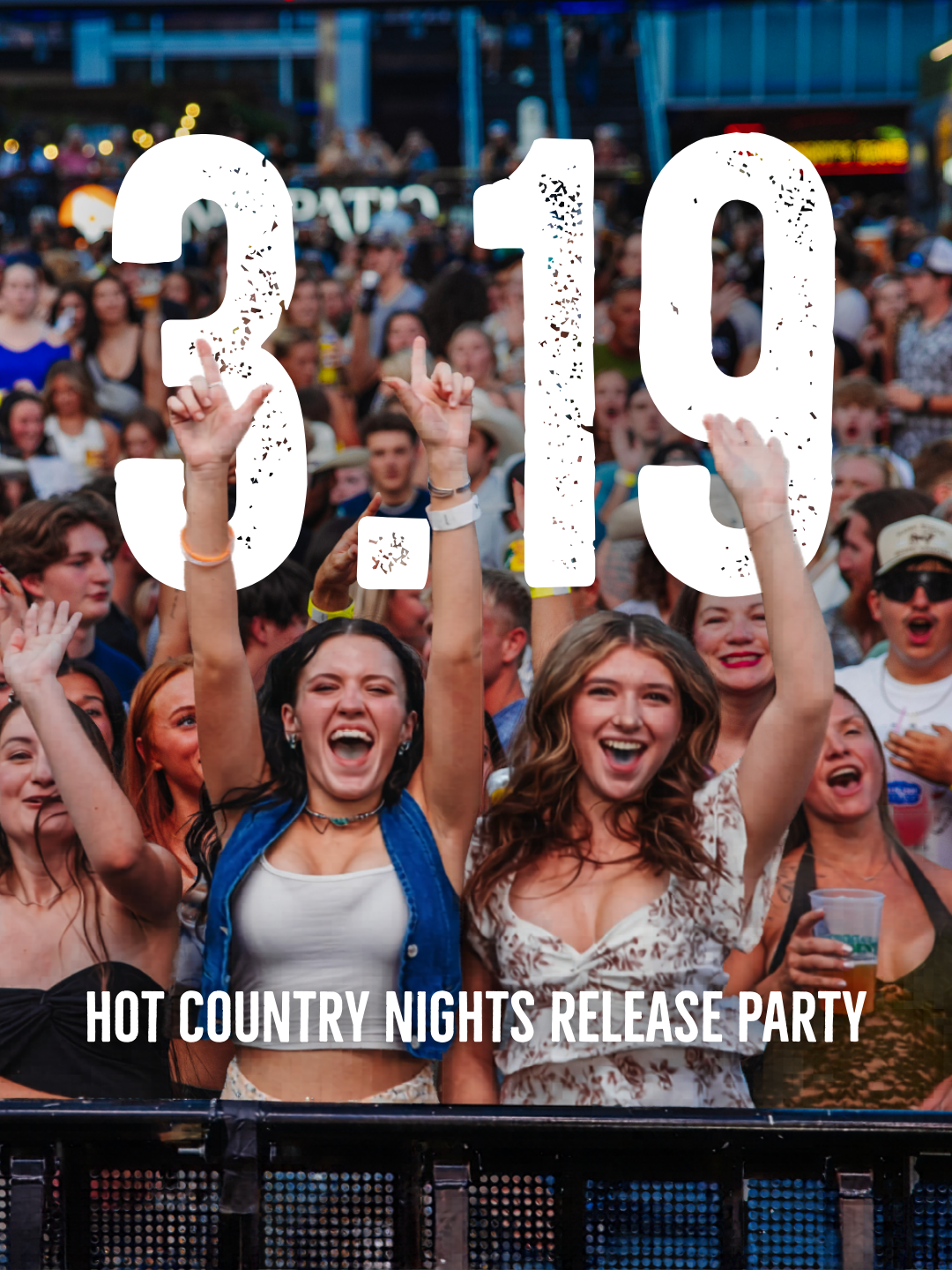 3.19 Hot Country nights release party - photo of crowd at hot country nights