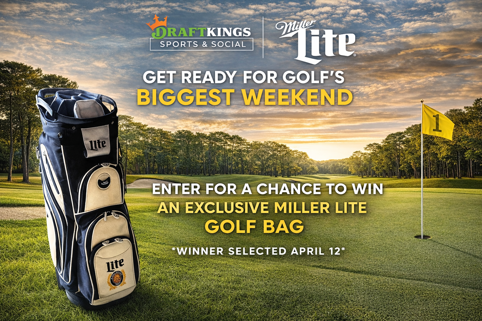 Exclusive Miller Lite golf bag giveaway