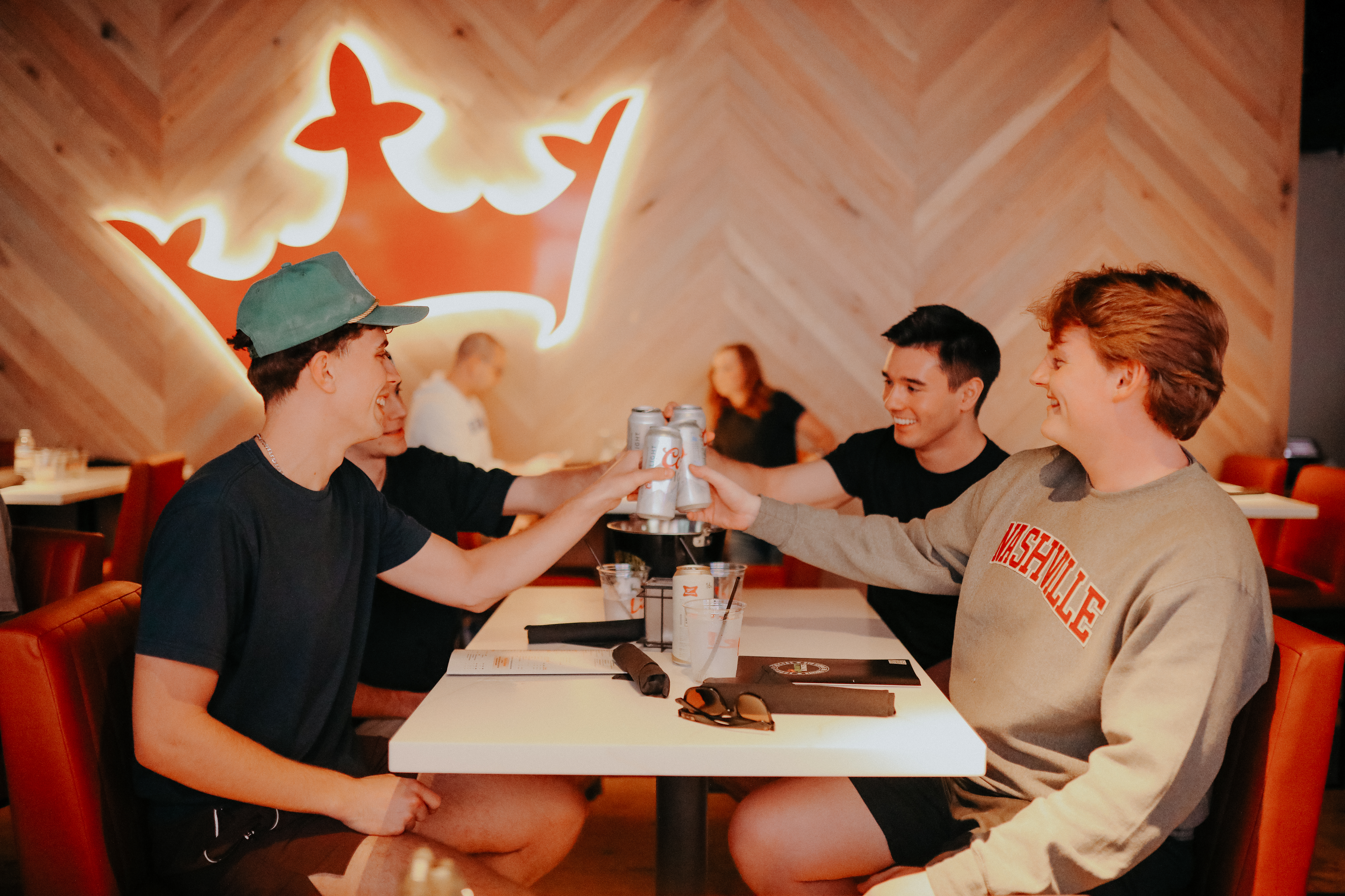Group of Men Watching Sports