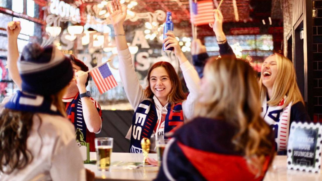 Fans Cheering on Soccer Watch