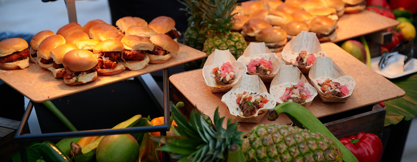 Private Events food.